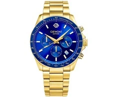 Vyriškas laikrodis Giewont Chronograph Sapphire Gold Mėlyna GW3520-B5