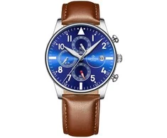 Vyriškas laikrodis Giewont Chronograph Sapphire Ruda Mėlyna GW5630-A6