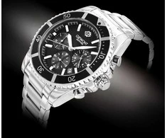 Vyriškas laikrodis Giewont Chronograph Sapphire Sidabrinė GW3970-B2