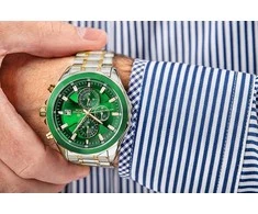 Vyriškas laikrodis Giewont Chronograph Sapphire Sidabrinė Žalias GW7290-B7