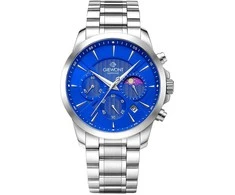 Vyriškas laikrodis Giewont Chronograph Sapphire Sidabrinė Mėlyna GW9460-B3