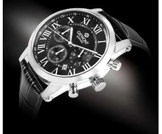 Vyriškas laikrodis Giewont Chronograph Sapphire Sidabrinė Juodas GW6260-A2
