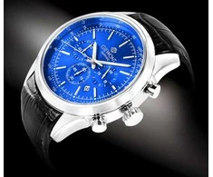 Vyriškas laikrodis Giewont Chronograph Sapphire Sidabrinė Mėlyna GW7650-A3