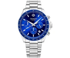 Vyriškas laikrodis Giewont Chronograph Sapphire Sidabrinė Mėlyna GW3520-B3