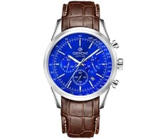 Vyriškas laikrodis Giewont Chronograph Sapphire Sidabrinė Mėlyna GW7650-A5