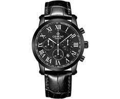 Vyriškas laikrodis Giewont Chronograph safyrinis juodas GW6260-A3