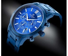 Vyriškas laikrodis Giewont Chronograph safyrinis mėlynas GW8510-B4