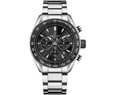 Vyriškas laikrodis Giewont Chronograph Sapphire Sidabrinė Juodas GW9580-B1