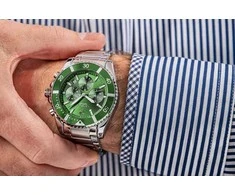 Vyriškas laikrodis Giewont Chronograph Sapphire Sidabrinė Žalias GW3970-B8