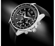 Vyriškas laikrodis Giewont Chronograph Sapphire Juodas GW3520-A4