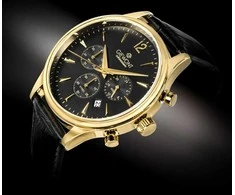 Vyriškas laikrodis Giewont Chronograph Sapphire Juodai Auksinis GW6310-A4