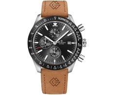 Vyriškas laikrodis Giewont Chronograph Sapphire Ruda Juodas GW8720-A1