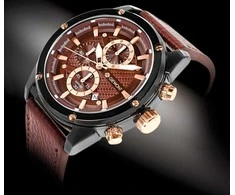 Vyriškas laikrodis Giewont Chronograph Sapphire Juodai Ruda GW8810-A3
