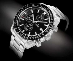 Vyriškas laikrodis Giewont Chronograph Sapphire Sidabrinė Juodas GW8720-B2