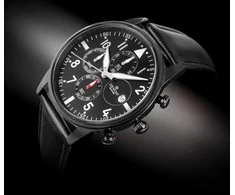 Vyriškas laikrodis Giewont Chronograph Sapphire Juodas GW5630-A1