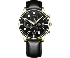 Vyriškas laikrodis Giewont Chronograph Sapphire Juodai Auksinis GW5630-A4
