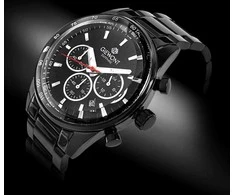 Vyriškas laikrodis Giewont Chronograph Sapphire Juodas GW9140-B2