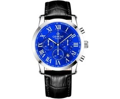 Vyriškas laikrodis Giewont Chronograph Sapphire Sidabrinė Mėlyna GW6260-A4