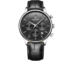 Vyriškas laikrodis Giewont Chronograph Sapphire Juodai Sidabrinė GW6310-A2