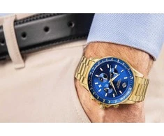 Vyriškas laikrodis Giewont Chronograph Sapphire Gold Mėlyna GW3520-B5