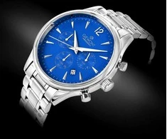 Vyriškas laikrodis Giewont Chronograph Sapphire Sidabrinė Mėlyna GW6310-B3