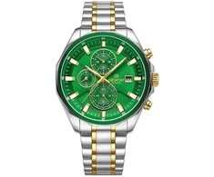 Vyriškas laikrodis Giewont Chronograph Sapphire Sidabrinė Žalias GW7290-B7