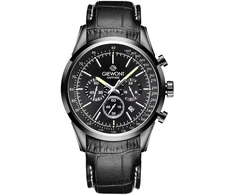 Vyriškas laikrodis Giewont Chronograph safyrinis juodas GW7650-A4