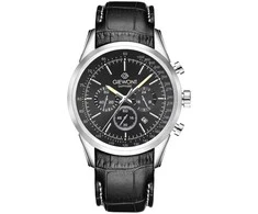 Vyriškas laikrodis Giewont Chronograph Sapphire Sidabrinė Juodas GW7650-A2