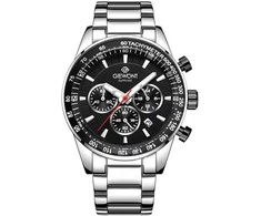 Vyriškas laikrodis Giewont Chronograph Sapphire Sidabrinė Juodas GW9140-B1