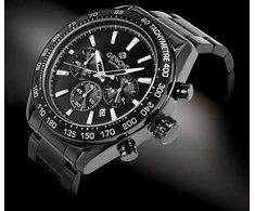 Vyriškas laikrodis Giewont Chronograph Sapphire Juodas GW9580-B2