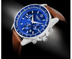 Vyriškas laikrodis Giewont Chronograph Sapphire Ruda Mėlyna GW3520-A5