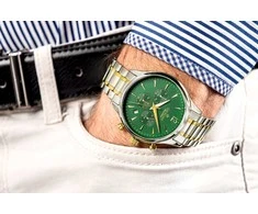 Vyriškas laikrodis Giewont Chronograph Sapphire Žalias GW6310-B6