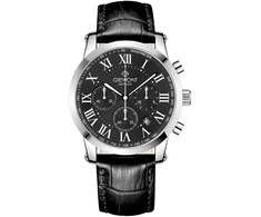 Vyriškas laikrodis Giewont Chronograph Sapphire Sidabrinė Juodas GW6260-A2