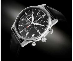 Vyriškas laikrodis Giewont Chronograph Sapphire Juodai Sidabrinė GW5630-A2