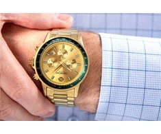 Vyriškas laikrodis Giewont Chronograph Sapphire Złoto Žalias GW3520-B6
