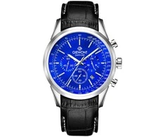 Vyriškas laikrodis Giewont Chronograph Sapphire Sidabrinė Mėlyna GW7650-A3