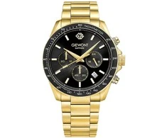 Vyriškas laikrodis Giewont Chronograph Sapphire Złoto Juodas GW3520-B4