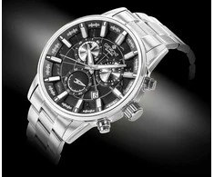 Vyriškas laikrodis Giewont Chronograph Sapphire Sidabrinė GW4580-B2