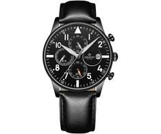 Vyriškas laikrodis Giewont Chronograph Sapphire Juodas GW5630-A1
