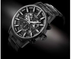 Vyriškas laikrodis Giewont Chronograph Sapphire Juodas GW4580-B1