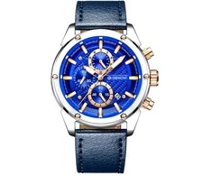 Vyriškas laikrodis Giewont Chronograph Sapphire Sidabrinė Mėlyna GW8810-A2