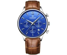 Vyriškas laikrodis Giewont Chronograph Sapphire Ruda Mėlyna GW6310-A5