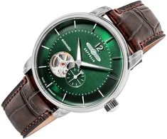 Vyriškas laikrodis ZEPPELIN LZ120 Open Heart Automatic 8166-4 + BOX