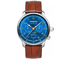 Vyriškas laikrodis ZEPPELIN Mediterranee Moonphase 9636-3 + BOX