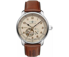 Vyriškas laikrodis ZEPPELIN Mediterranee Open Heart Automatic 9666-5 + DĖŽUTĖ