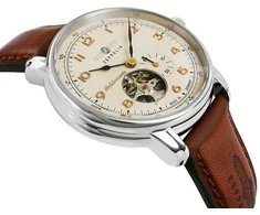 Vyriškas laikrodis ZEPPELIN Mediterranee Open Heart Automatic 9666-5 + DĖŽUTĖ