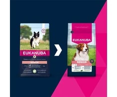 Eukanuba Life Care sausas pašaras mažų ir vidutinių veislių senyviems šunims su ėriena ir ryžiais, S/M, 12 kg