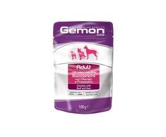 Gemon all breeds adult konservuotas pašaras suaugusiems šunims su jautienos ir kumpio gabalėliais 100g