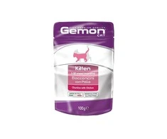 Gemon Kitten konservuotas pašaras jauniems kačiukams su vištiena 100g