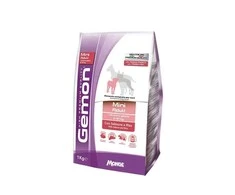 Gemon mini adult visavertis pašaras suaugusiems šunims su lašiša ir ryžiais 3kg